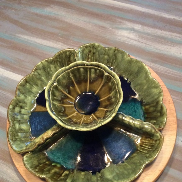 California pottery 913 dish with lazy Susan - Picture 7 of 7